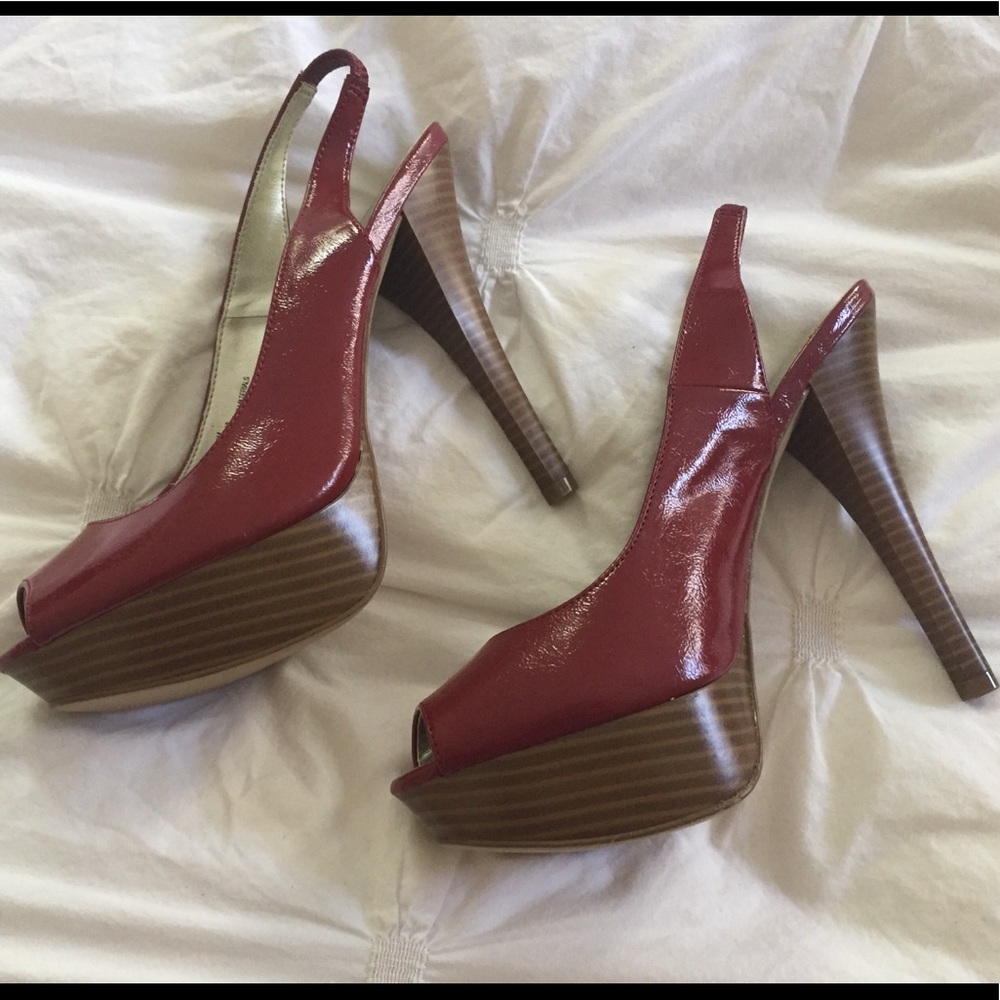 {City Streets} Red Heeled Sandals